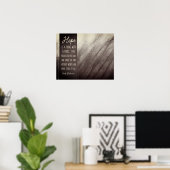 Poster ESPÉRER UNE CHOSE Avec Des Plumes (Bureau à domicile)