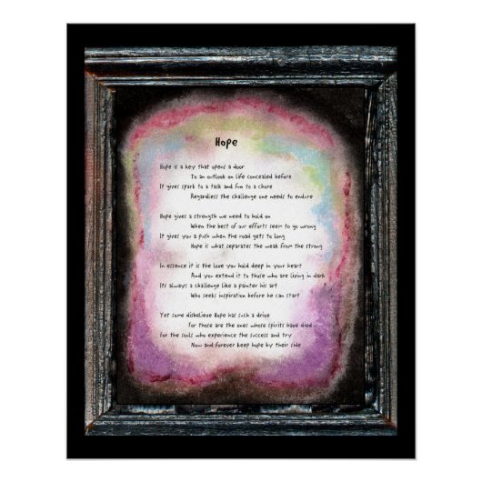 Poster Espoir (Devant)