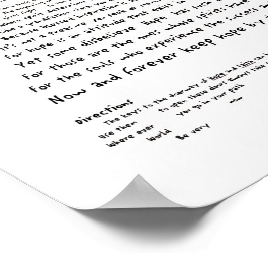 Poster Espoir (Coin)