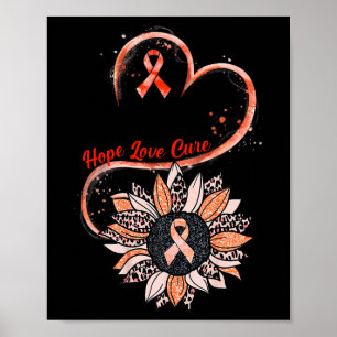 Poster Espoir Amour Cure Combattant Tournesol Rsd Crps Se