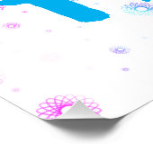 Poster Espoir Arc En Ciel Avec Spirales (Coin)