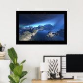 Poster espoir bleu (Bureau à domicile)