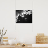 Poster Espoir dans le bon côté des nuages. (Cuisine)