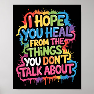 Poster Espoir de guérison pour les choses dont on ne parl