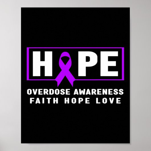 Poster Espoir de sensibilisation aux surdoses (Devant)