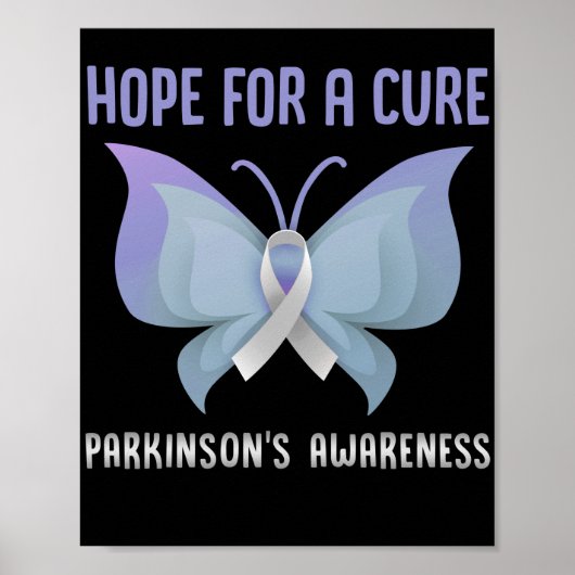 Poster Espoir D'Un Parkinson Cure Sensibilisation Mental (Devant)