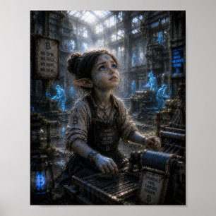 Poster Espoir / Fileuse / Usine chimique