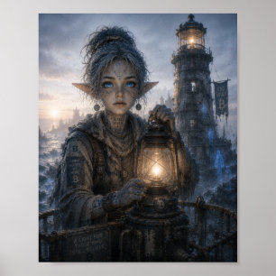 Poster Espoir / Gardien de phare / Rivage de Brumes