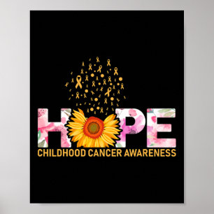 Poster Espoir pour un monde avec le cancer de l'enfance B