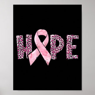 Poster Espoir - Ruban de sensibilisation au cancer du sei