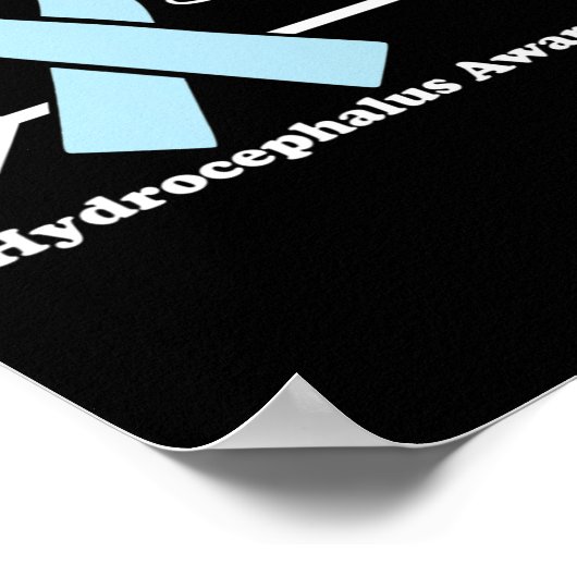 Poster Espoir - Sensibilisation à l'hydrocéphalie Ruban b (Coin)