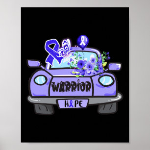 Poster espoir voiture pour ataxia guerrier tee ataxia sen