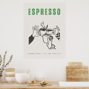 Poster Espresso café italien