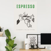 Poster Espresso café italien (Bureau à domicile)