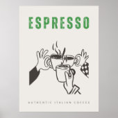 Poster Espresso café italien (Devant)