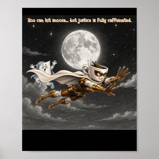 Poster Espresso Enforcer contre Pillow Monster (Devant)