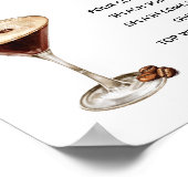 Poster Espresso Mariage Martini Bar Signature Boisson Sig (Coin)