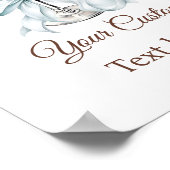 Poster Espresso Martini Blue Coquette Bow Custom Sign (Coin)