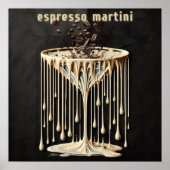 Poster Espresso Martini Cocktail Heure (Devant)