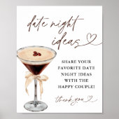 Poster Espresso Martini Date Nuit Idées Signe (Devant)