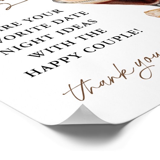 Poster Espresso Martini Date Nuit Idées Signe (Coin)