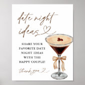 Poster Espresso Martini Date Nuit Idées Signe (Devant)