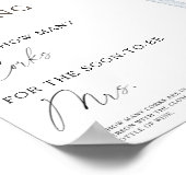 Poster Espresso Martini Douche nuptiale Combien de boucho (Coin)