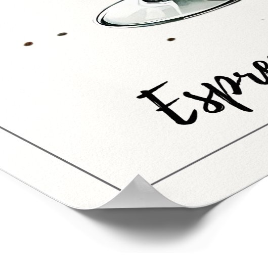 Poster Espresso Martini Elégant Cocktail Art Print Bar (Coin)