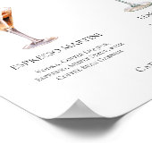 Poster Espresso Martini Lemon Drop Cocktails Menu Mariage (Coin)