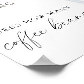 Poster Espresso Martini Mariage - Combien de grains de ca (Coin)