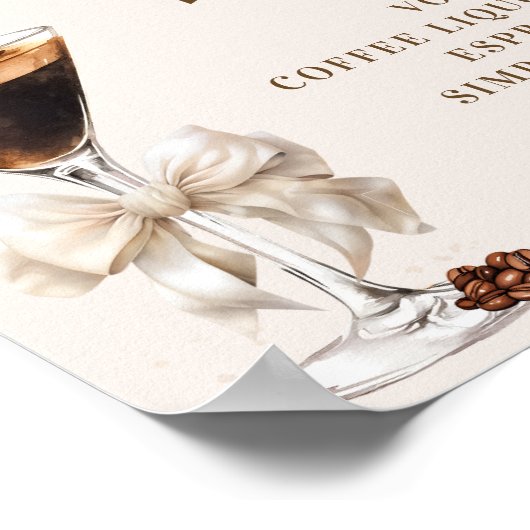 Poster Espresso Martini Signature Cocktail (Coin)