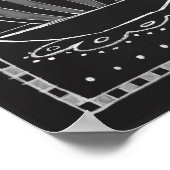 Poster Espresso Yourself, Coffee Chalkboard Typographie (Coin)