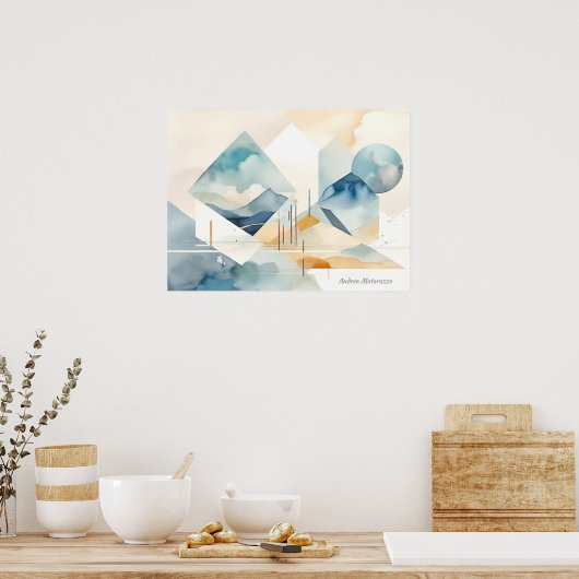 Poster Esprit Abstrait (Cuisine)