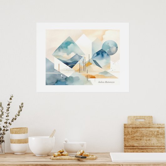 Poster Esprit Abstrait (Cuisine)