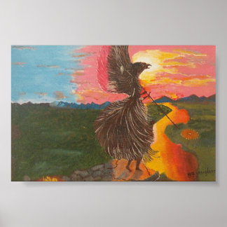 Poster Esprit Aigle Shamans