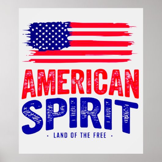 Poster Esprit américain et pays des libres (Devant)
