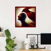 Poster Esprit Animal Cardinal 1 (Bureau à domicile)