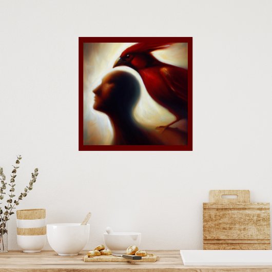 Poster Esprit Animal Cardinal 1 (Cuisine)