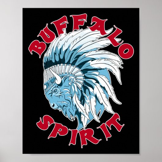 Poster Esprit animal de Buffalo (Devant)
