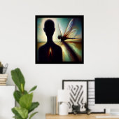Poster Esprit Animal Dragonfly 1 (Bureau à domicile)