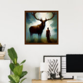 Poster Esprit Animal Elk 1 (Bureau à domicile)