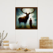 Poster Esprit Animal Elk 1 (Cuisine)