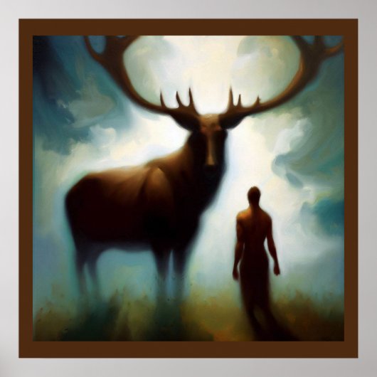 Poster Esprit Animal Elk 1 (Devant)