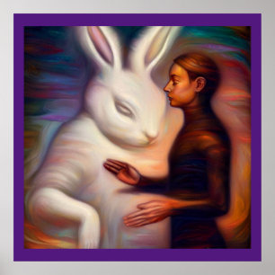 Poster Esprit Animal Lapin 1