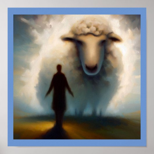 Poster Esprit Animal Mouton 1 (Devant)