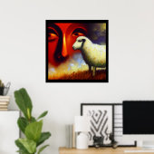 Poster Esprit Animal Sheep 3 (Bureau à domicile)