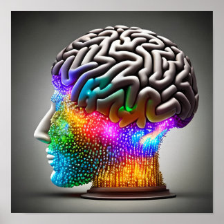 Poster Esprit avec lumières