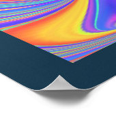 Poster Esprit de Brise d'Été Abstrait 3D Rainbowart (Coin)