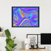 Poster Esprit de Brise d'Été Abstrait 3D Rainbowart (Bureau à domicile)