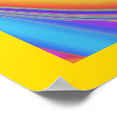 Poster Esprit de Brise d'Été Abstrait 3D Rainbowart (Coin)